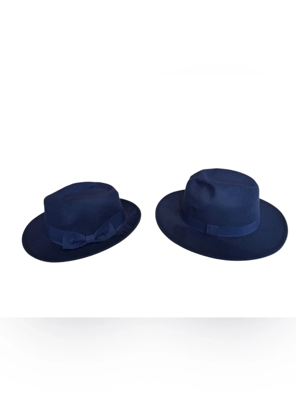 NEW Peter Grimm Collection Navy Wool Felt Fedora Hat Western Boho Ranch Style